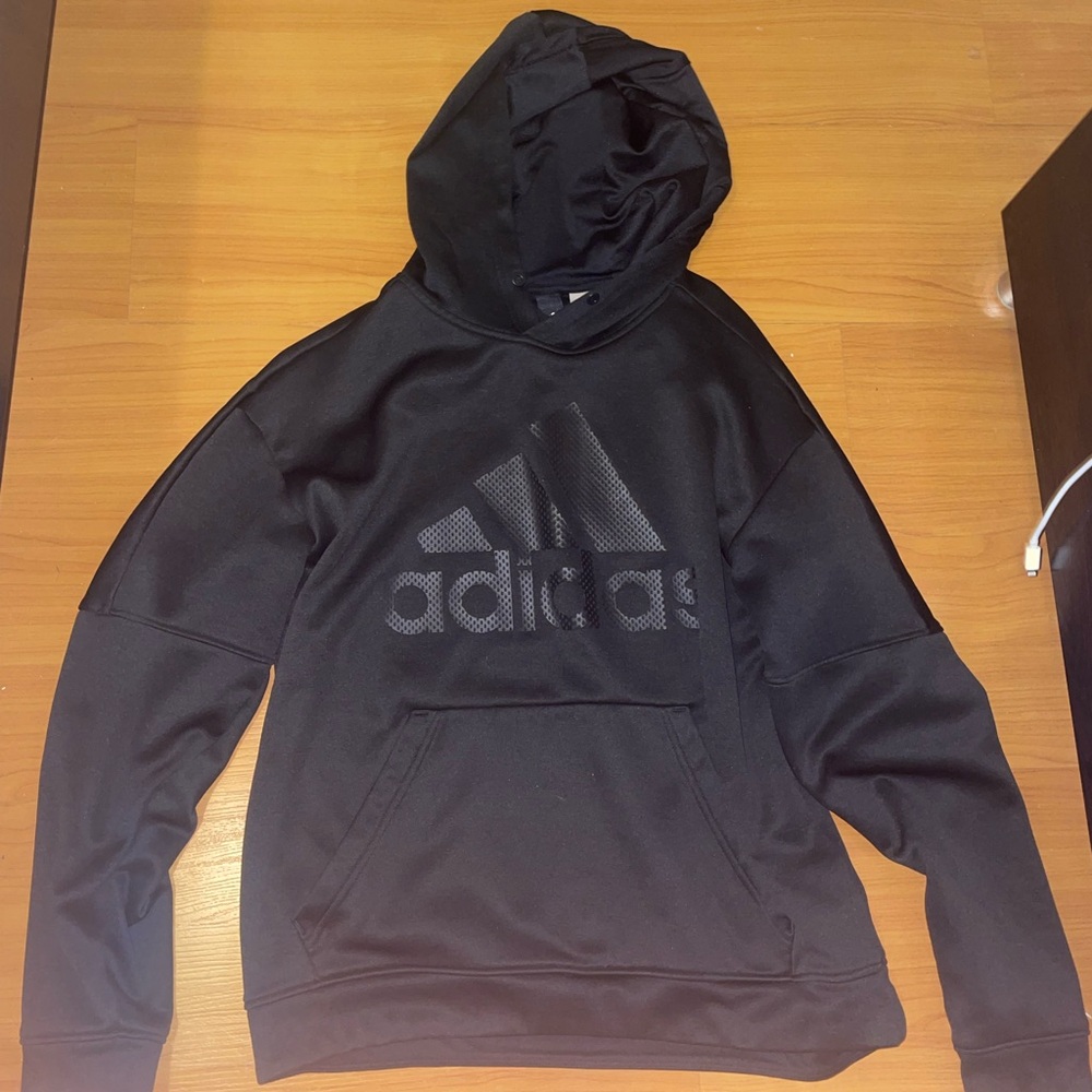 Adidas Black Pullover Sweater with Logo